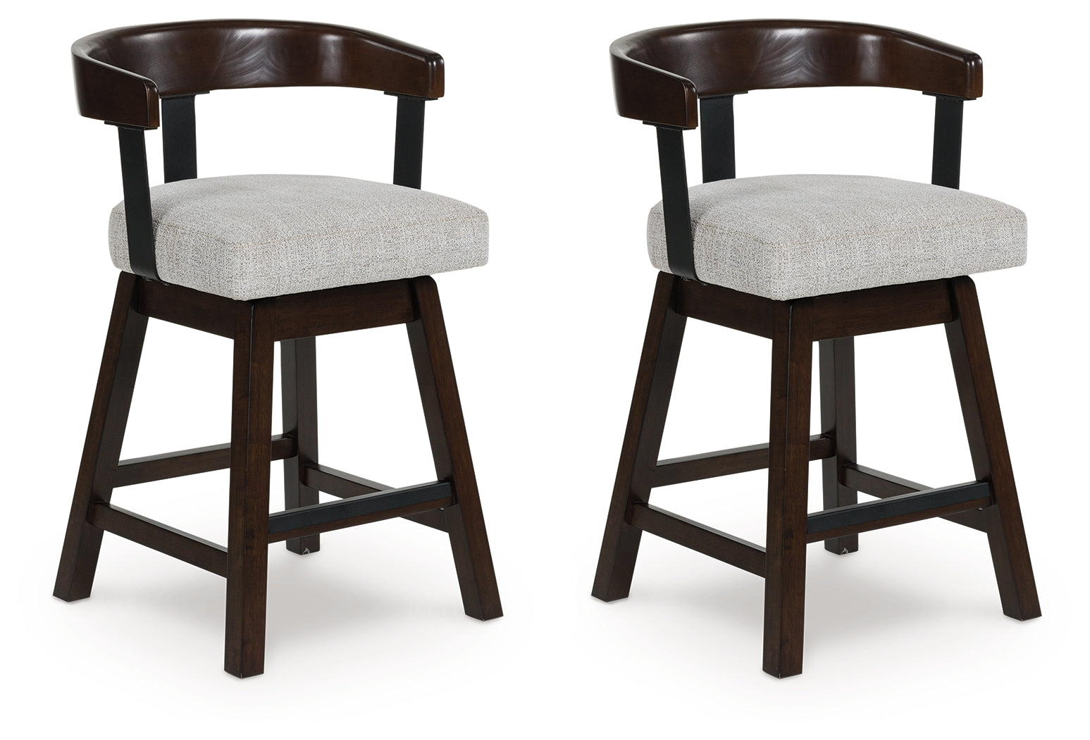 Haddigan barstool side view showing swivel seat