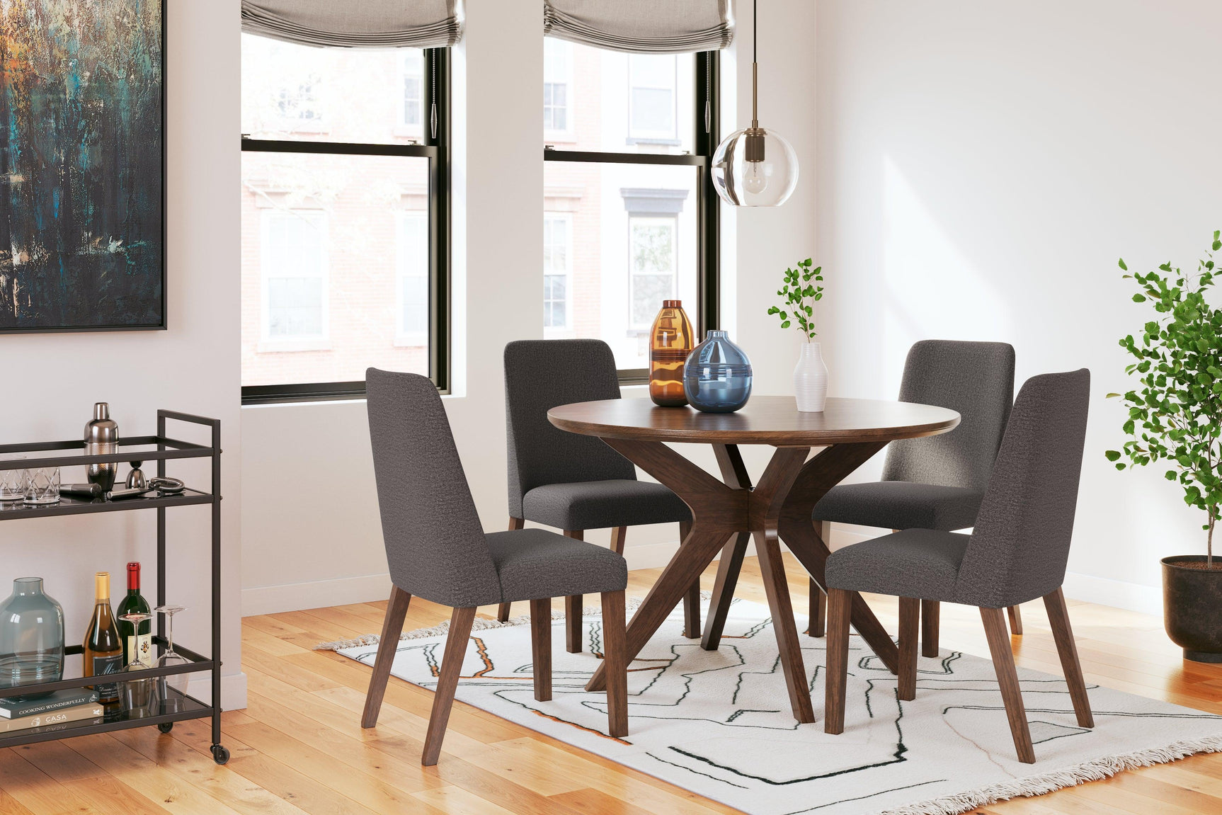Lyncott dining chair full front angle
