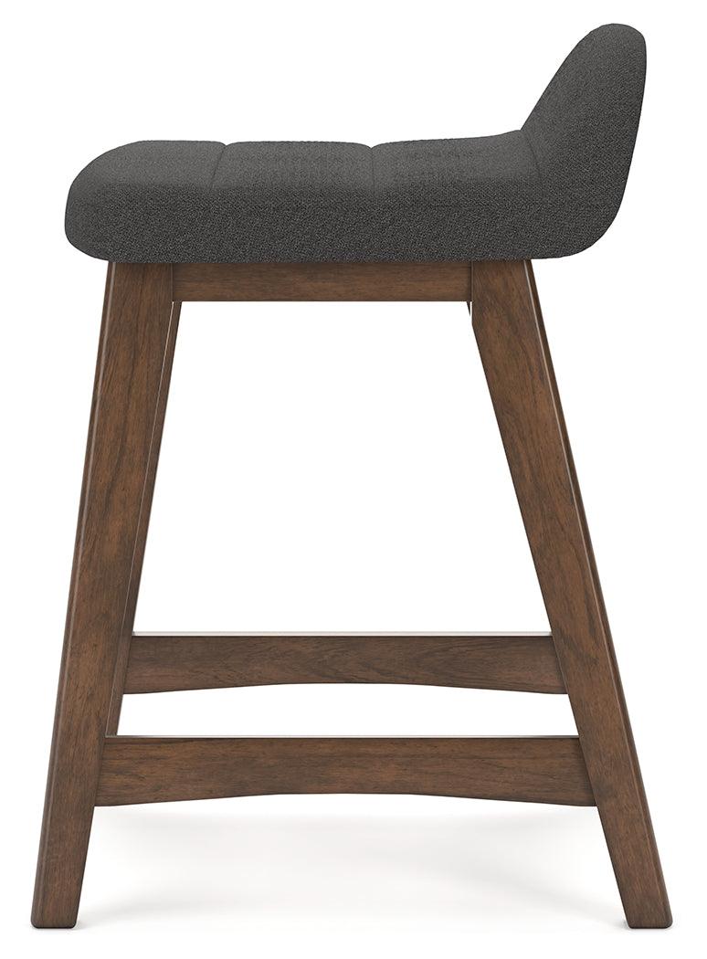 Detailed side view of Lyncott upholstered seat and hardwood frame