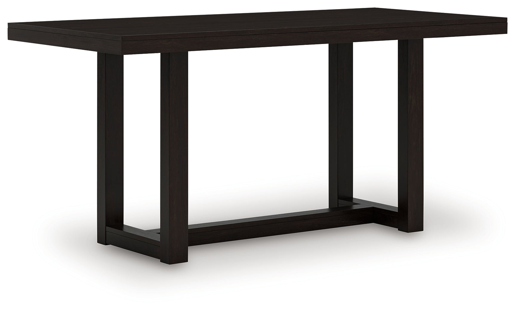 Front view of Neymorton dark grayish brown counter height table