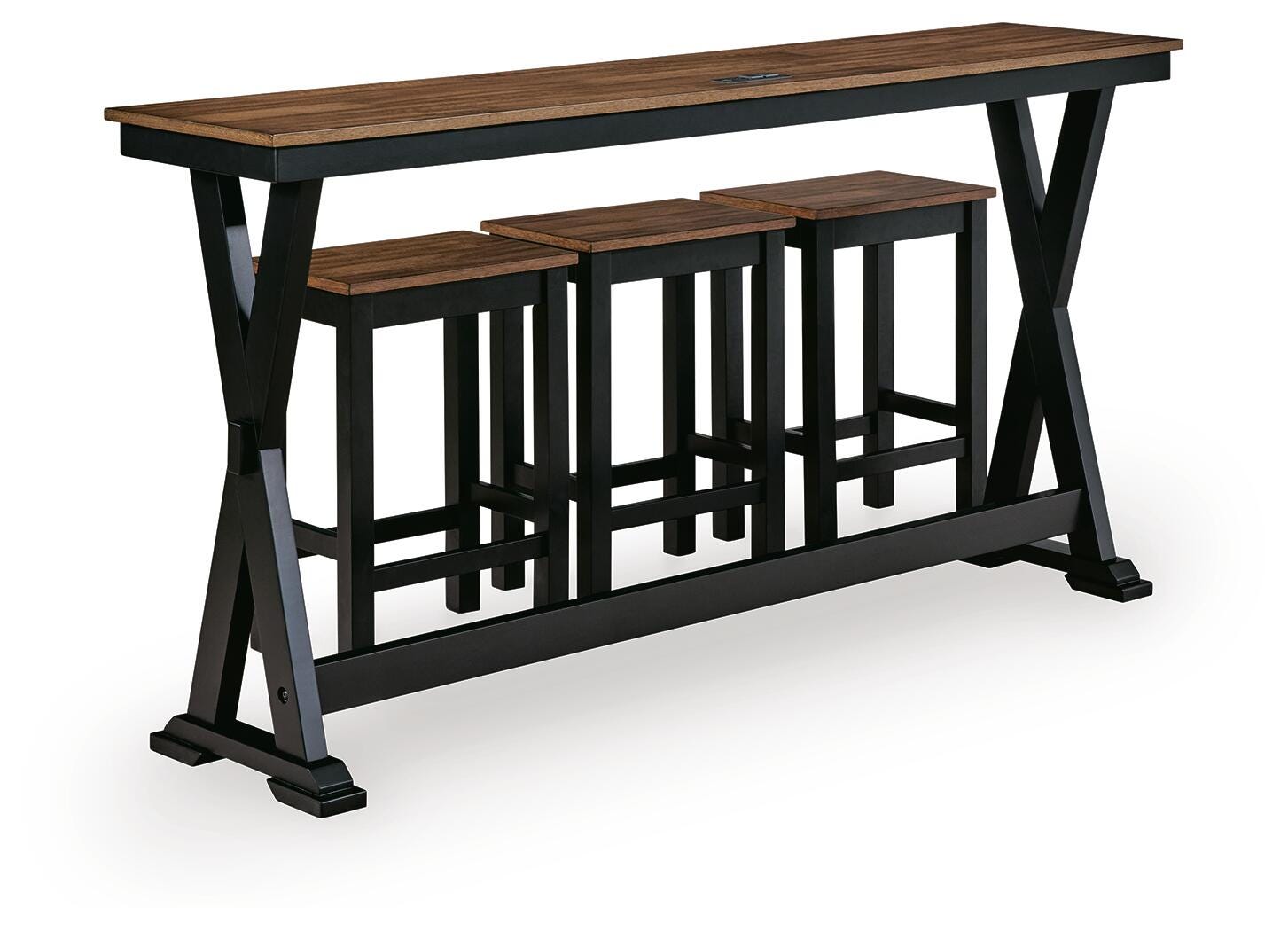 Back view of Wildenauer barstools with contoured seats