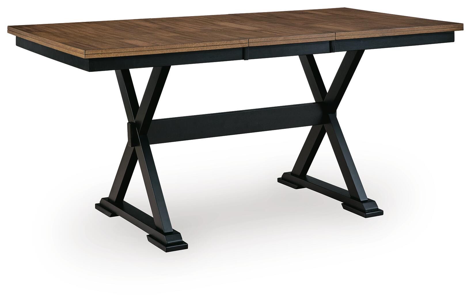 Side view of Wildenauer counter height extension table