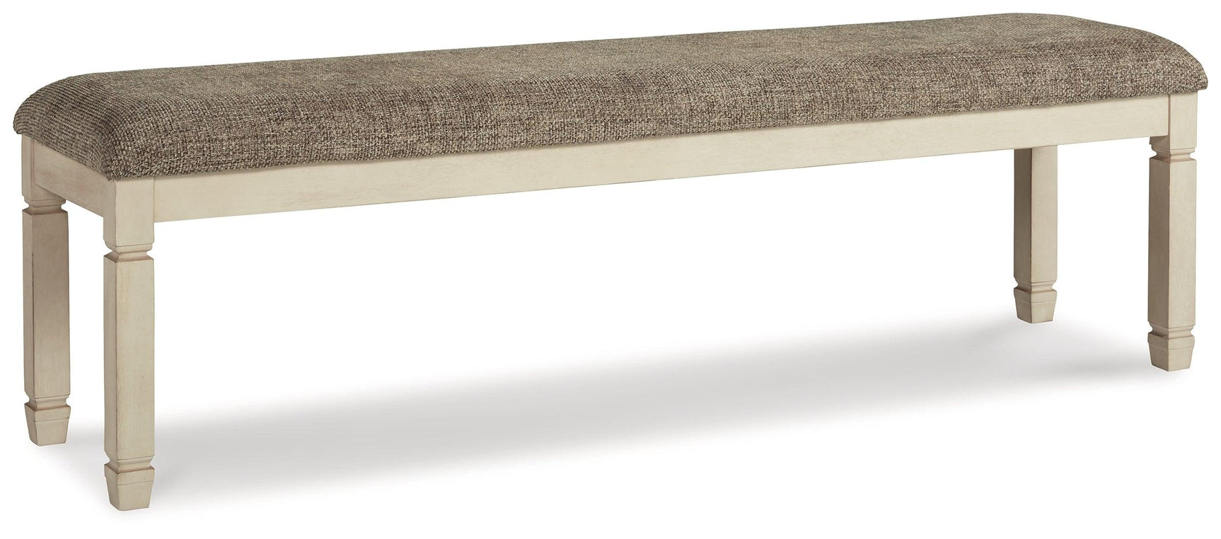 Bolanburg Two-Tone 65 inch dining bench side angle view