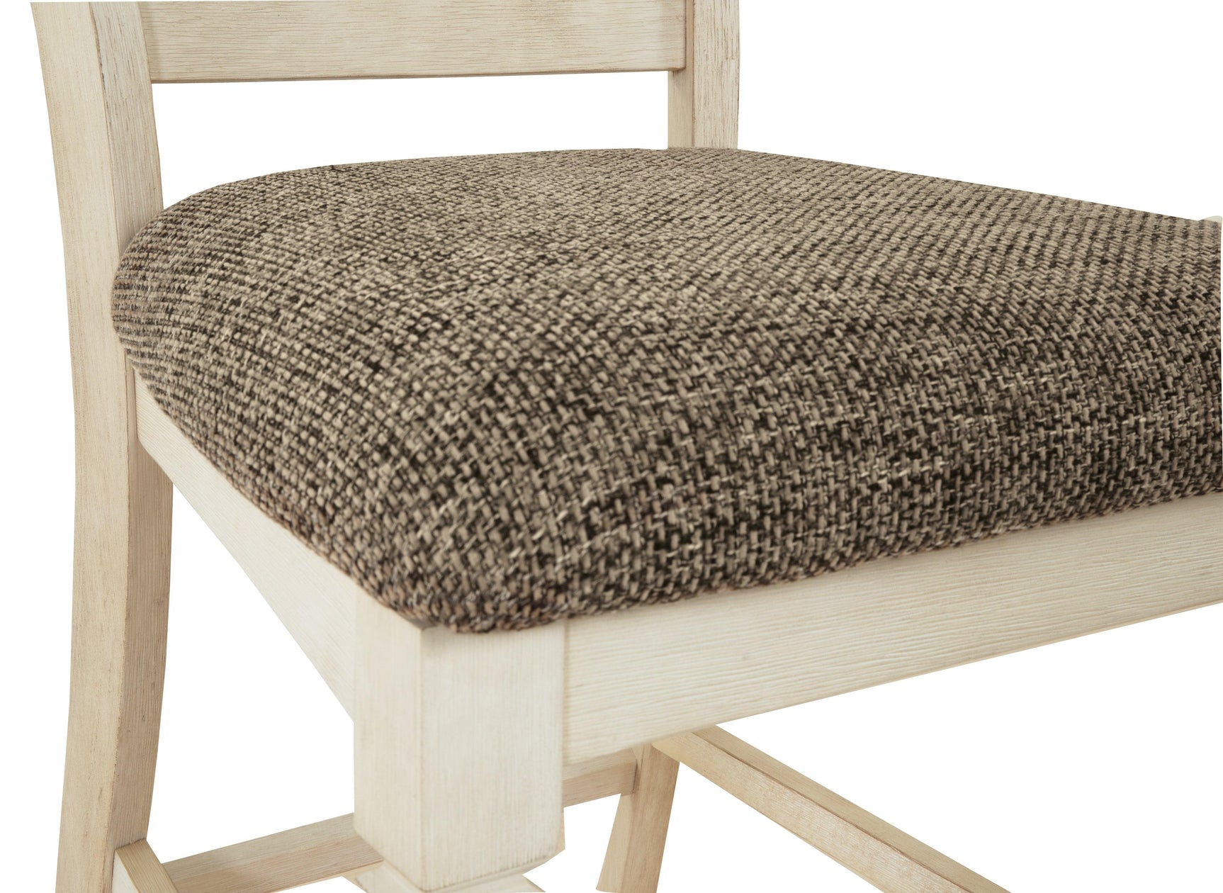 Bolanburg Two-tone Counter Height Bar Stool close-up showing fabric weave and finish