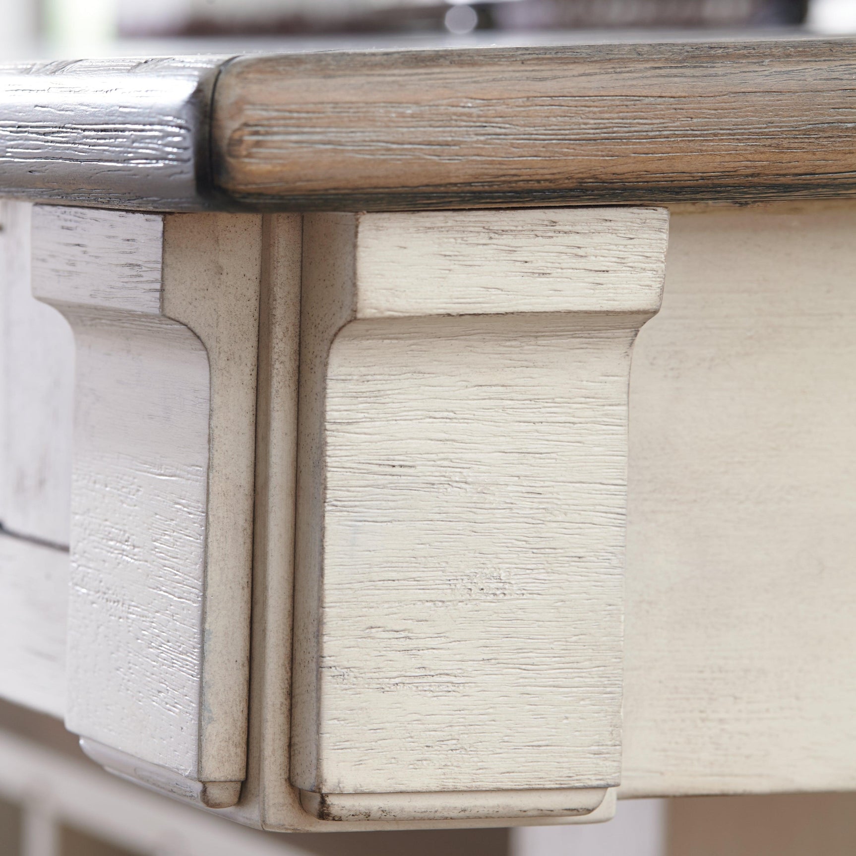 Bolanburg Two-tone Counter Height Dining Table drawer detail