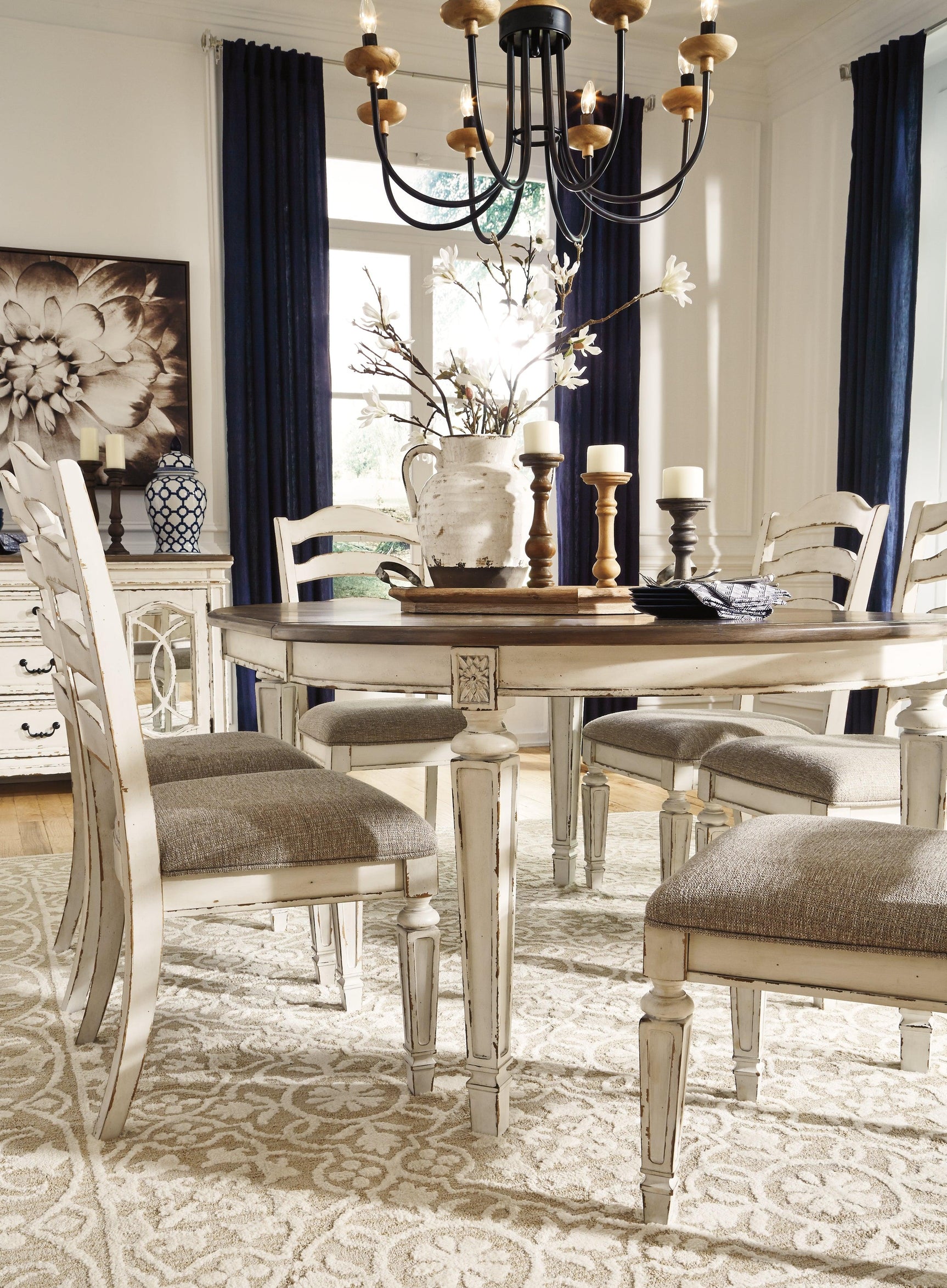 Realyn Dining Chair in cozy kitchen setting