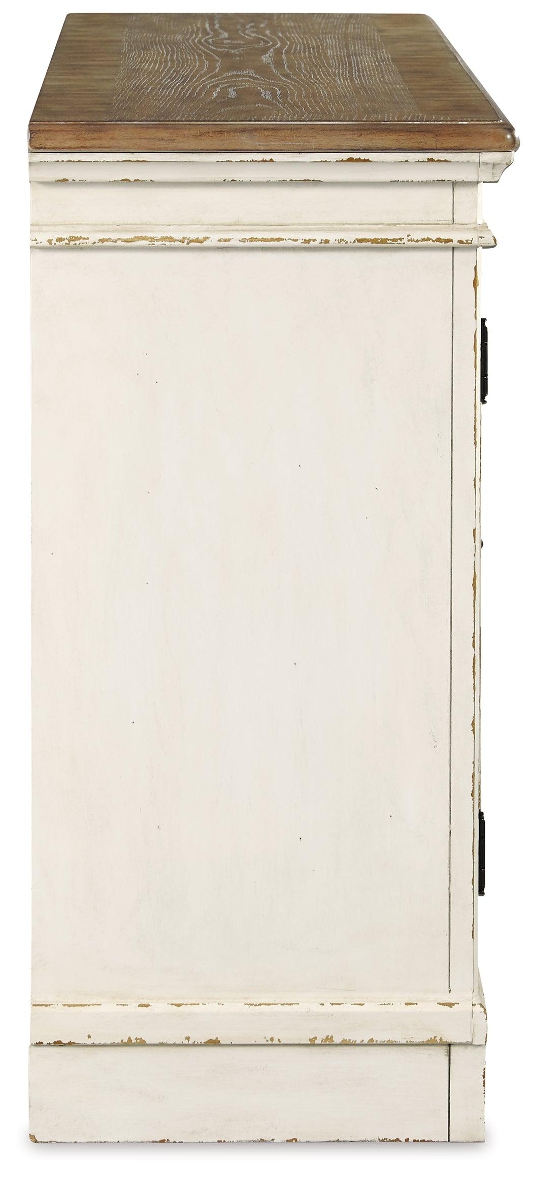 Side view of Realyn Dining Server showing thickness and finish
