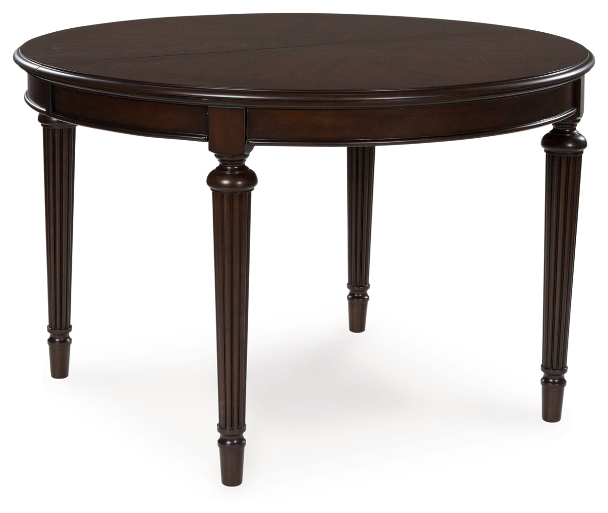 Lavinton Dining Table head-on view with leaf