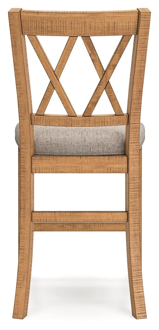 Havonplane Brown Counter Height Barstool back angle