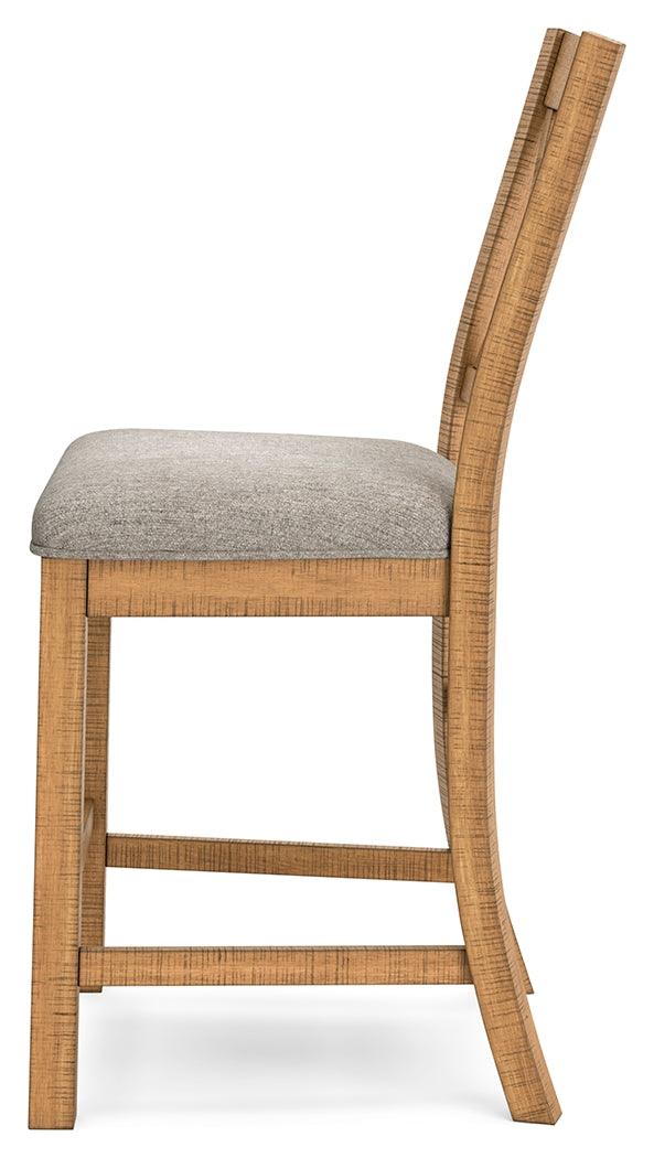 Havonplane Brown Counter Height Barstool side alternate angle