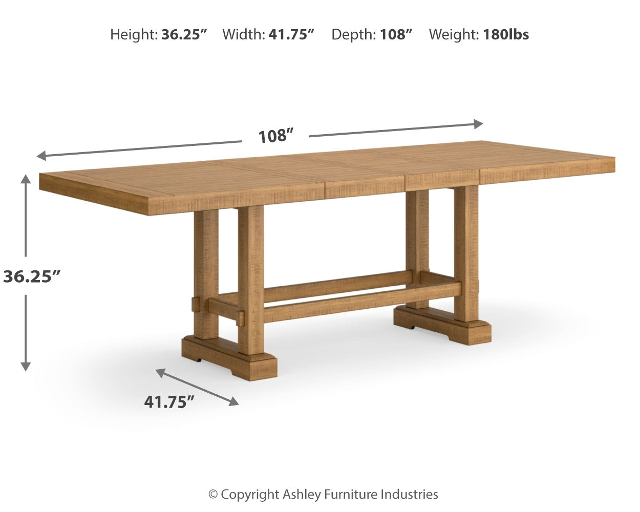 Havonplane Brown Counter Height Dining Table and 4 Barstools and Bench with Storage