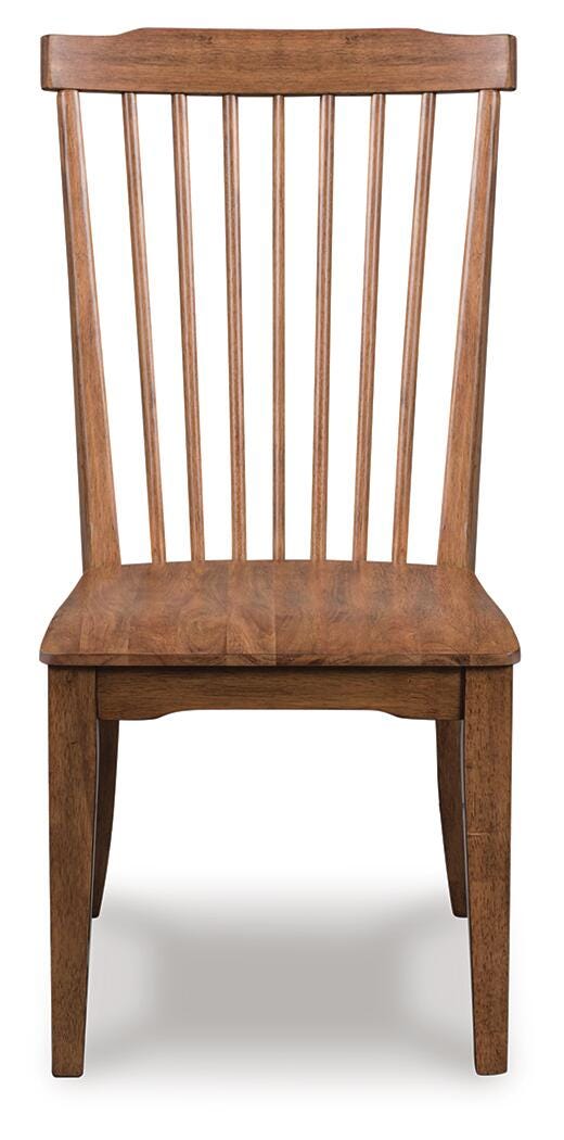 Greddinton Brown dining chair head-on view