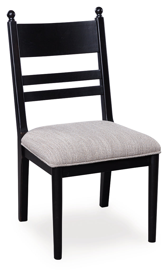 Greddinton dining chair model PCD824-07 angled front