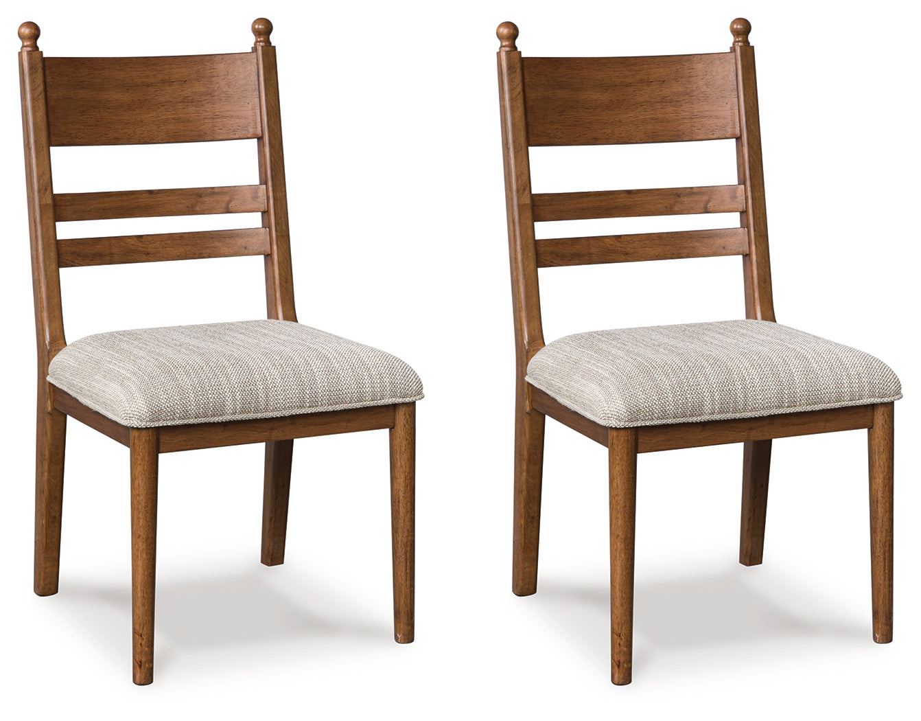 Greddinton Brown angled side dining chair