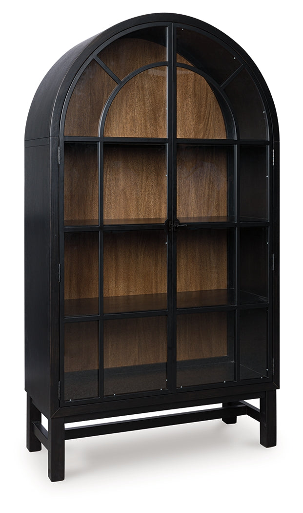 Greddinton display cabinet angled closed doors