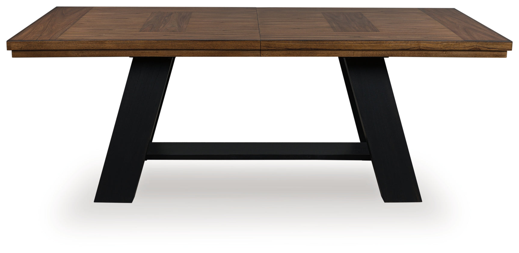 Dining table side profile without extension leaf