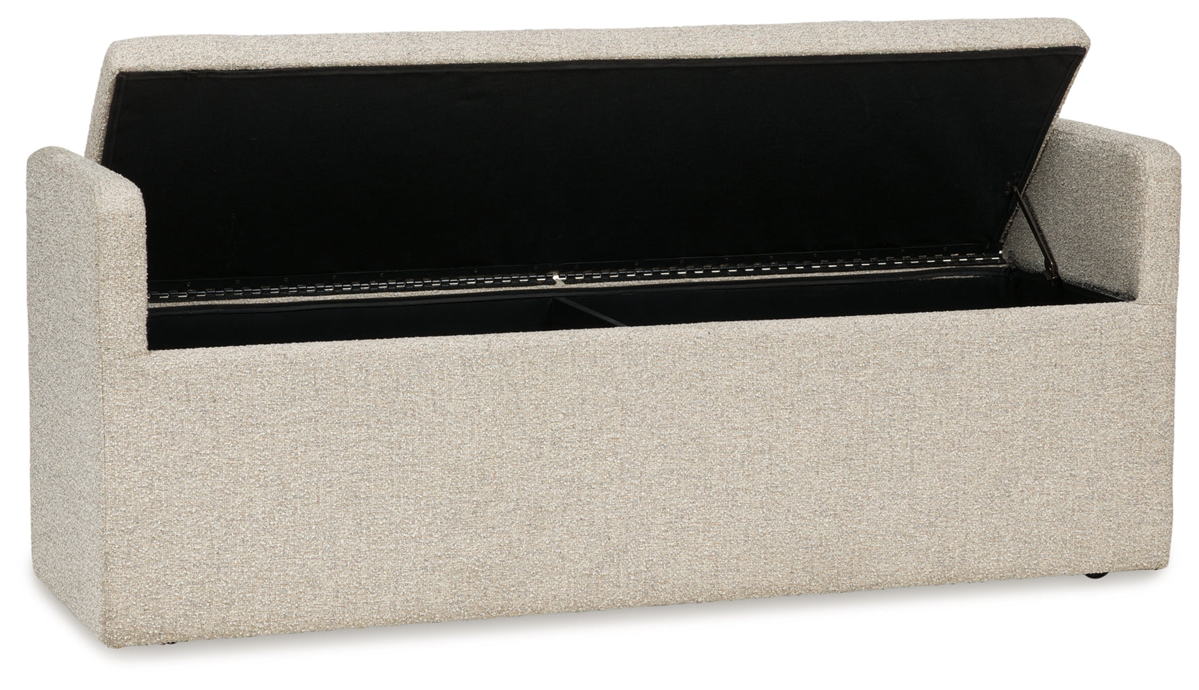 Galliden Dining Bench open storage compartment side view