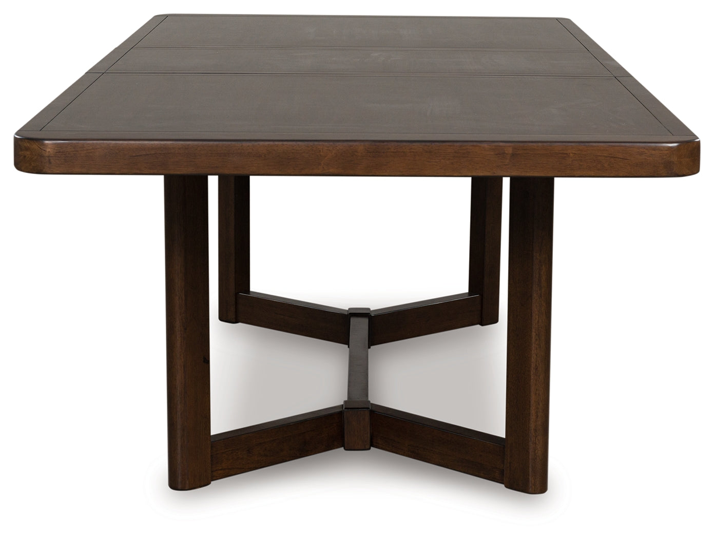 Close up of Dilenno dining table finish and wood grain