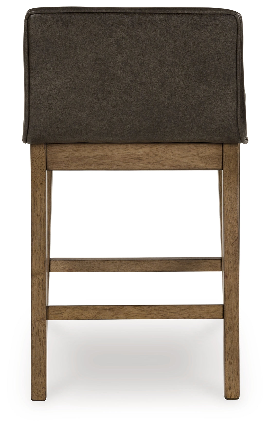 Cabalynn light brown counter height dining table with six storage barstools