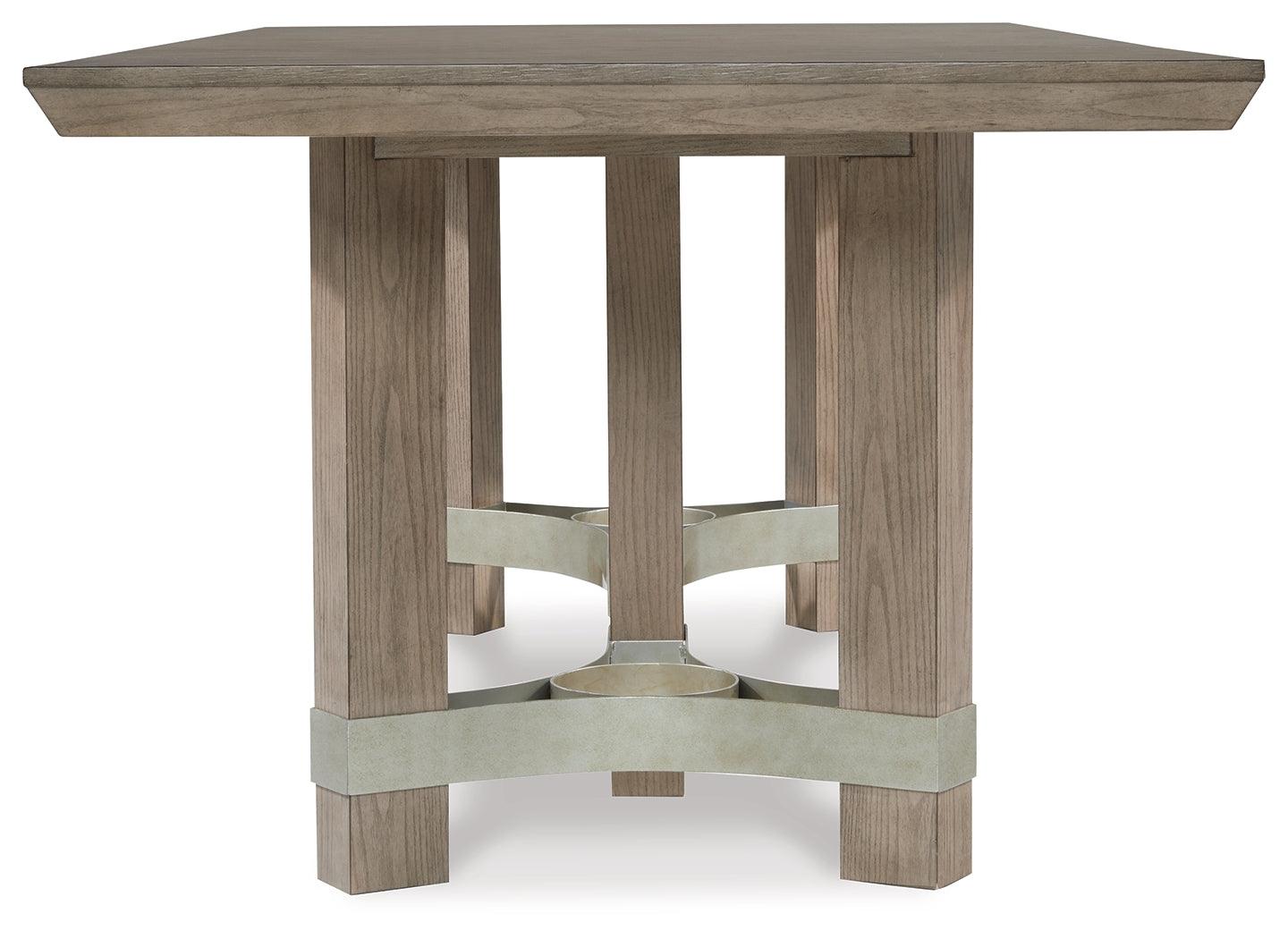 Chrestner Gray Dining Table - Ella Furniture
