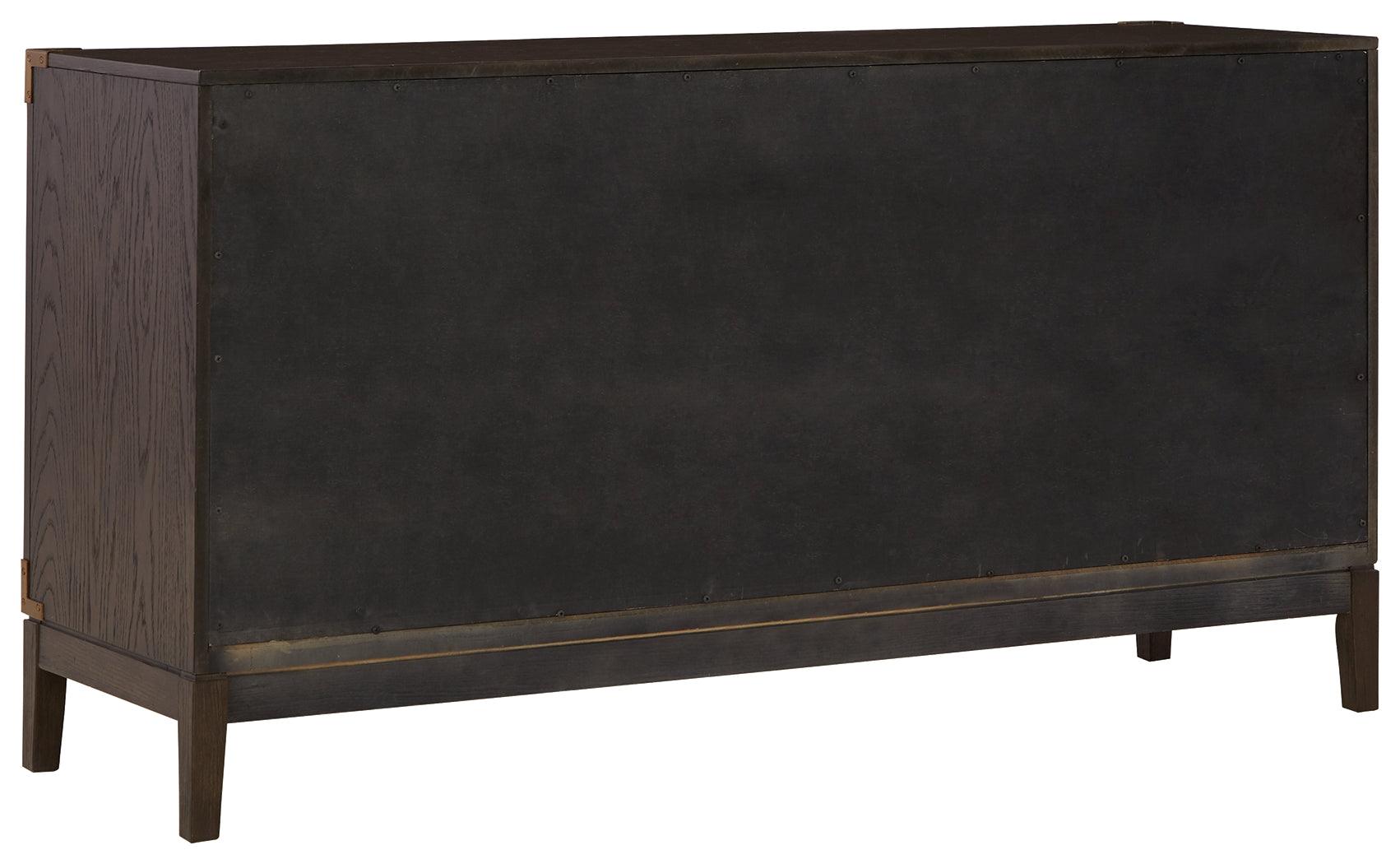Burkhaus Dark Brown Dining Server back view