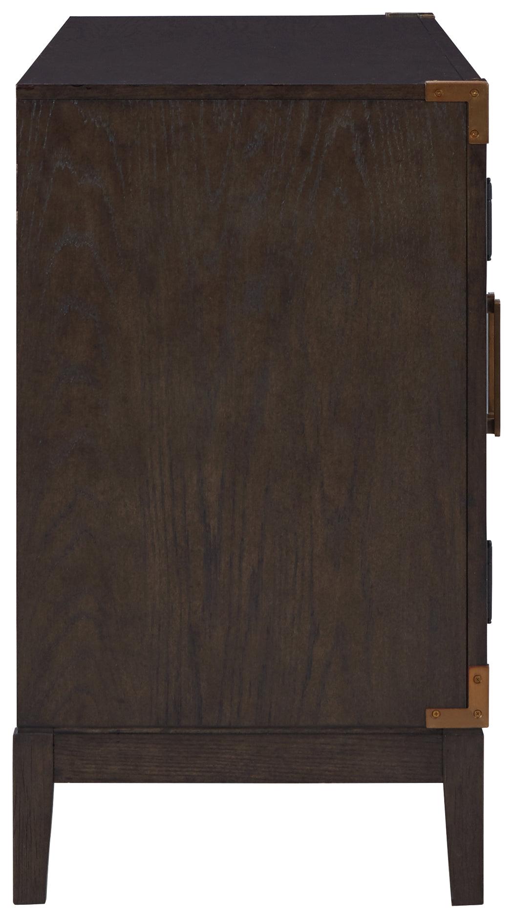 Burkhaus Dark Brown Dining Server side profile view