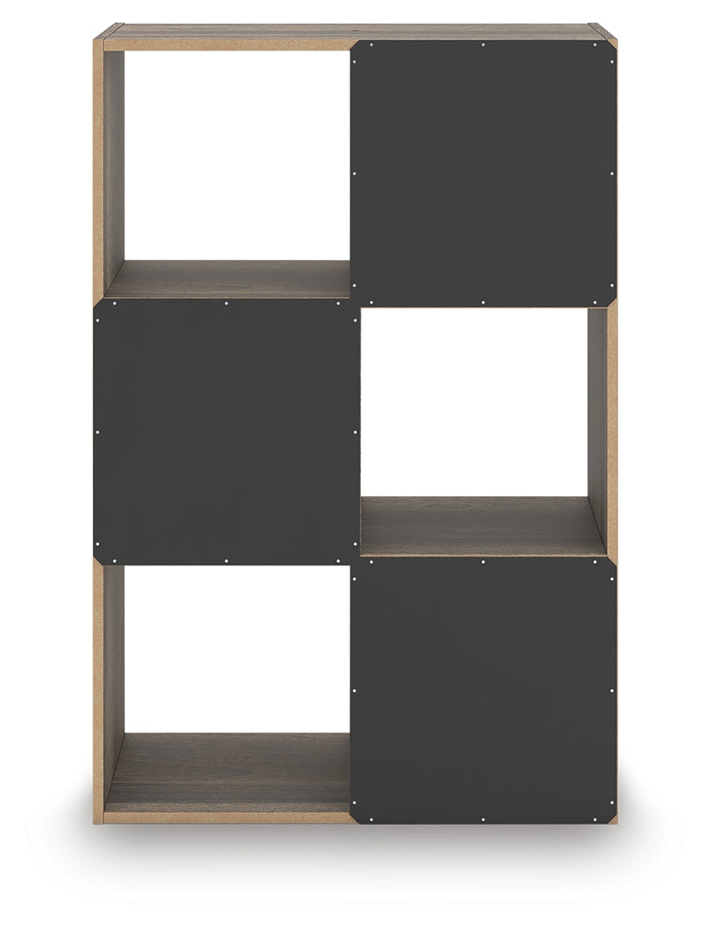 Rear view of Shallifer Six-Cube Organizer