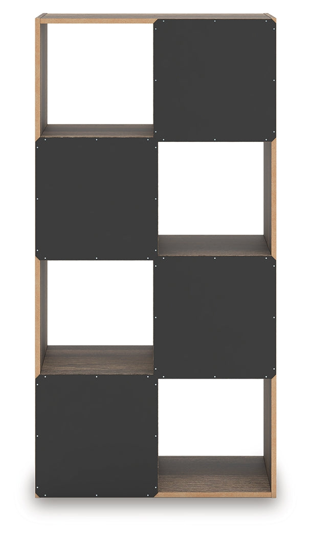 Back view of Shallifer 8-cube organizer