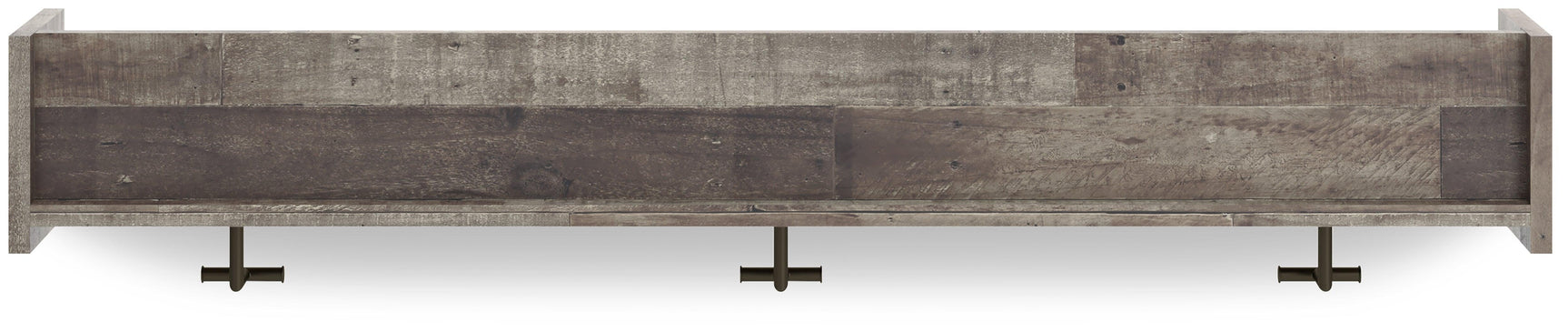 Neilsville Multi Gray Wall Mounted Coat Rack With Shelf - Ella Furniture