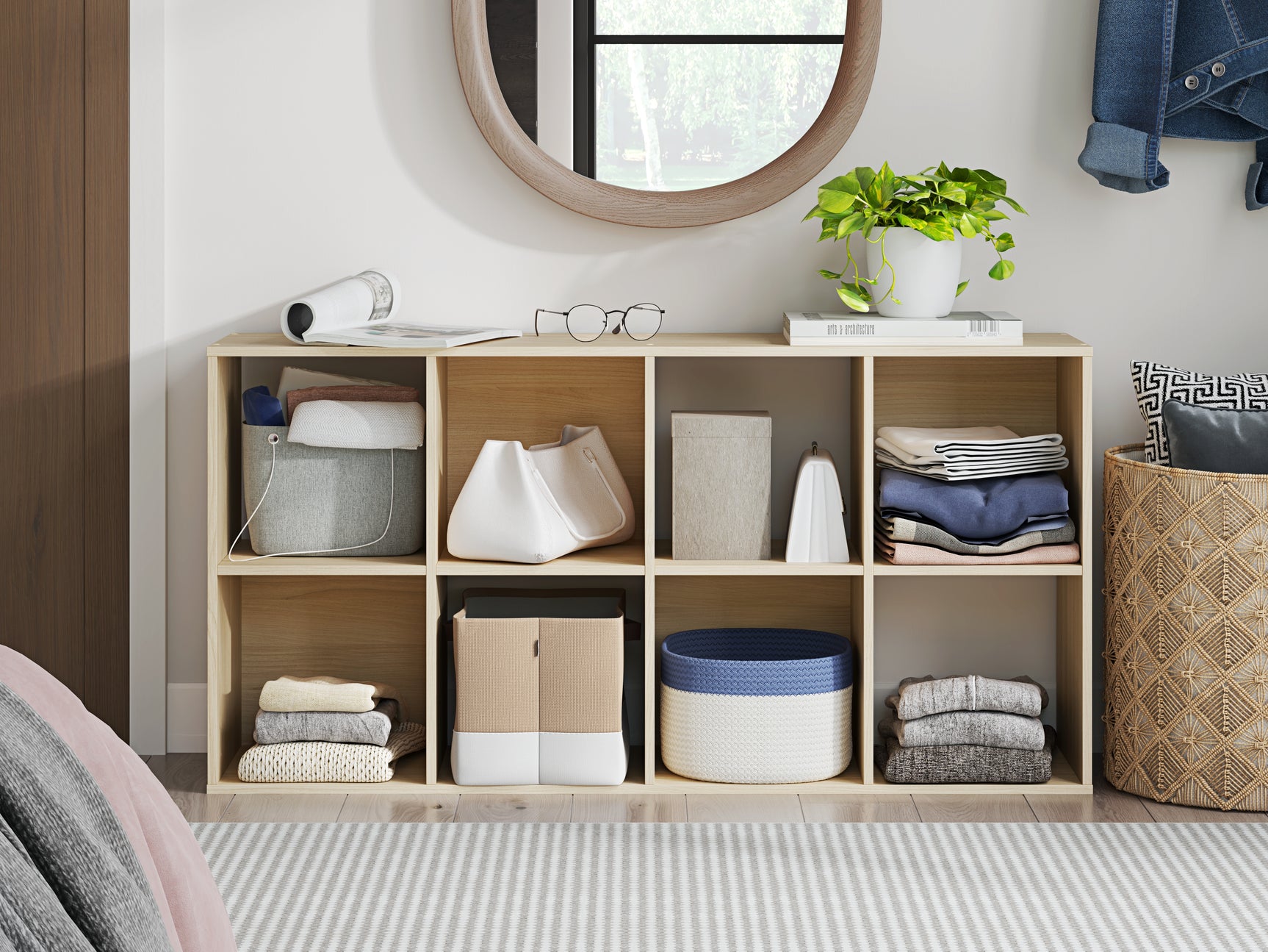 Piperton Eight Cube Organizer angled corner view