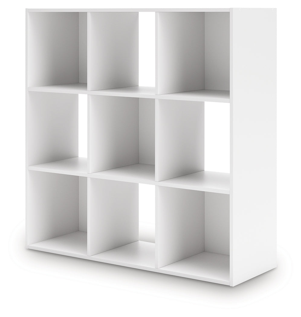 Onita Nine-Cube Organizer side view with white finish