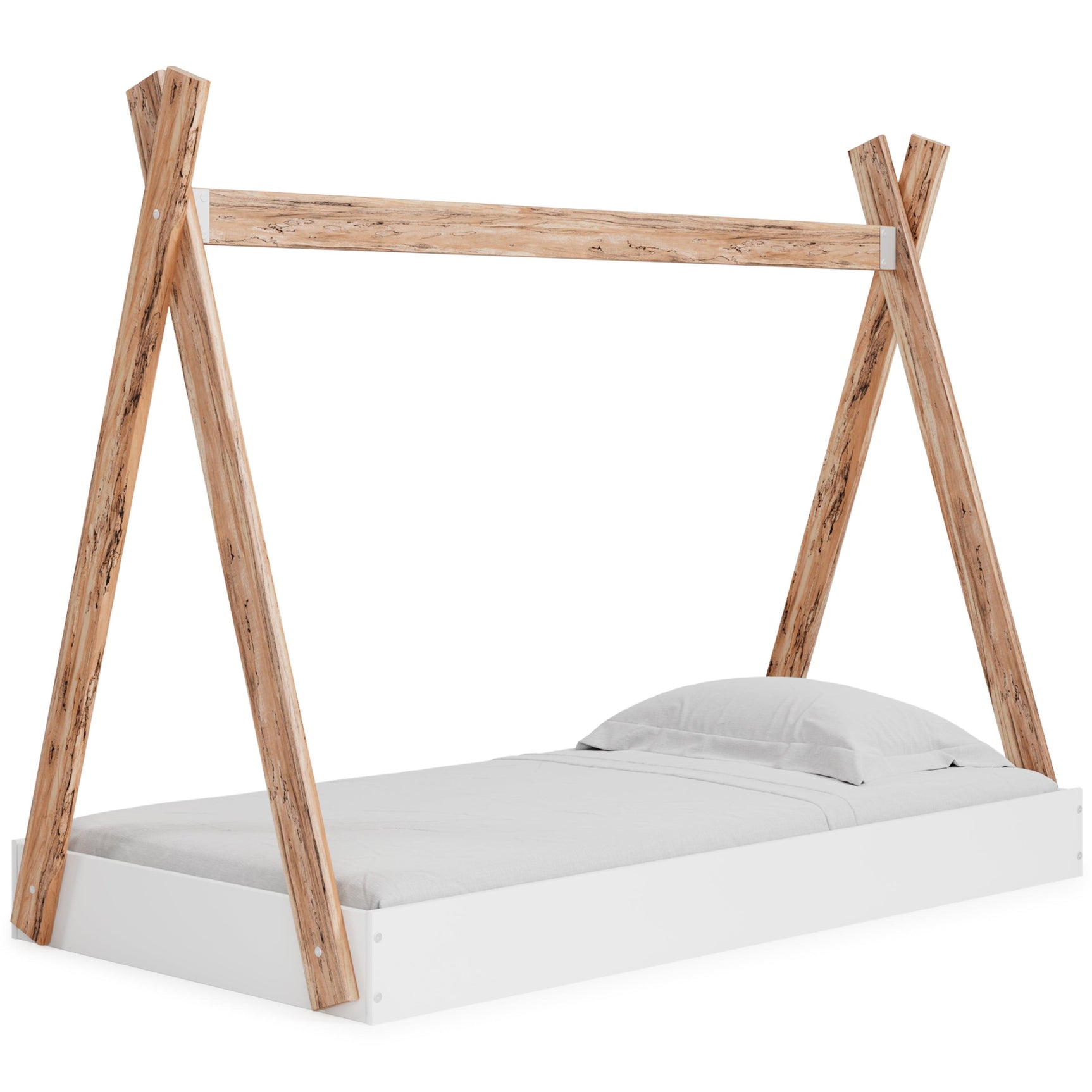 Piperton Two-tone Twin Tent Bed side alternate angle