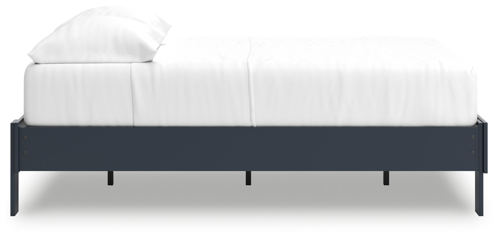 Simmenfort Full Platform Bed footboard and side view