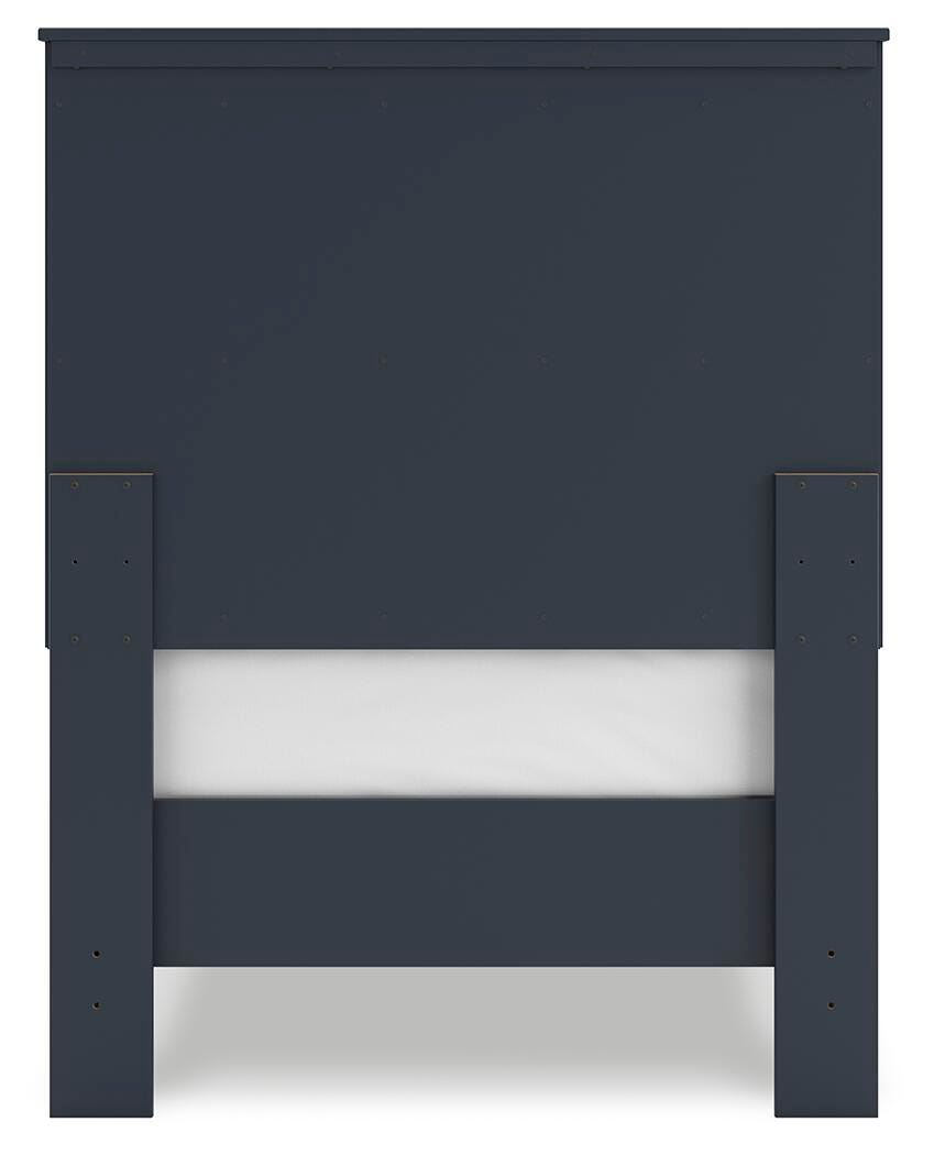 Simmenfort Navy Blue Twin Platform Bed view 7
