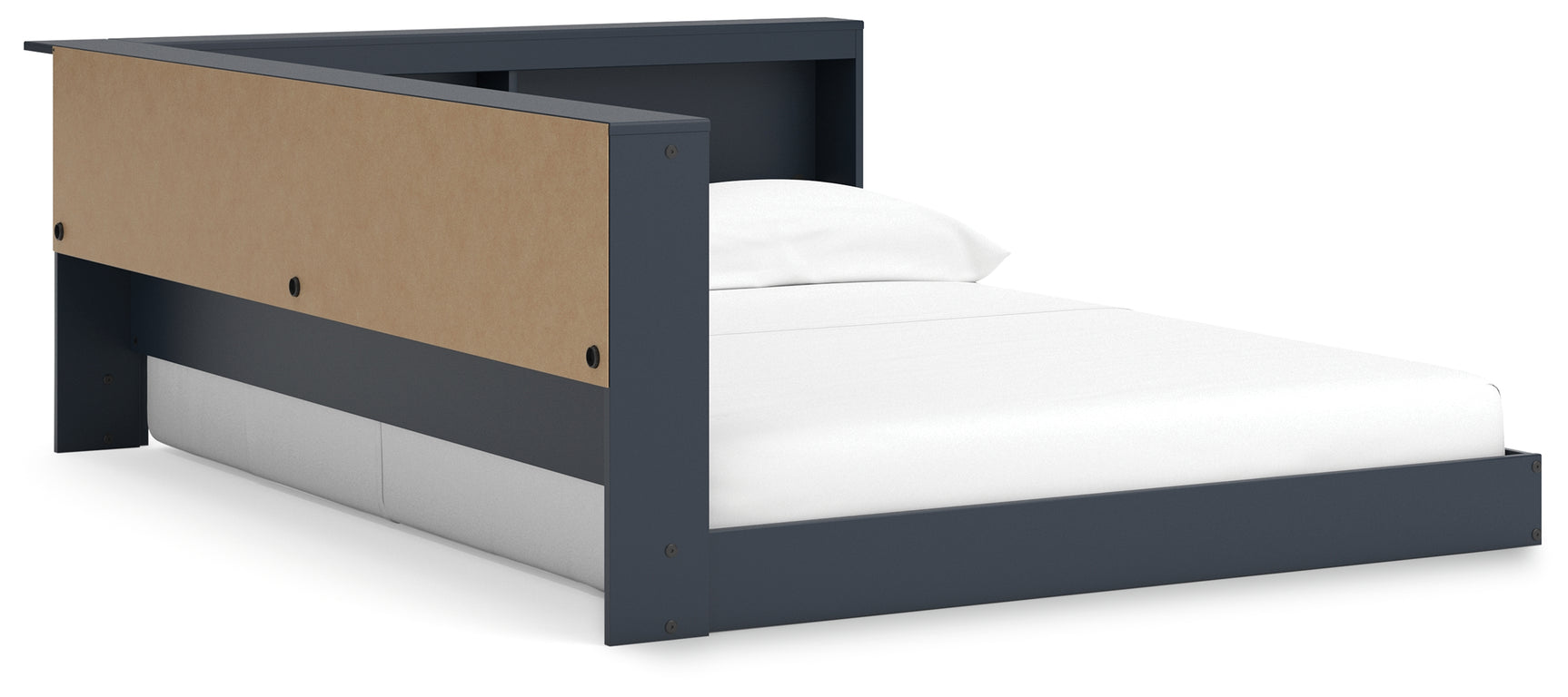 Simmenfort full bookcase bed angled side rail