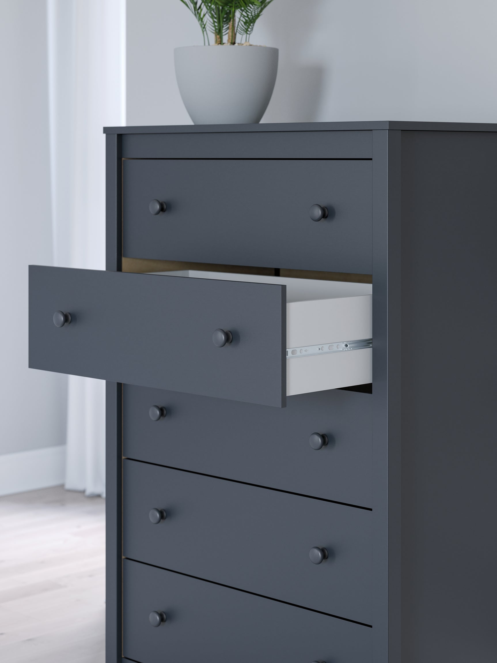 Simmenfort chest of drawers hardware detail