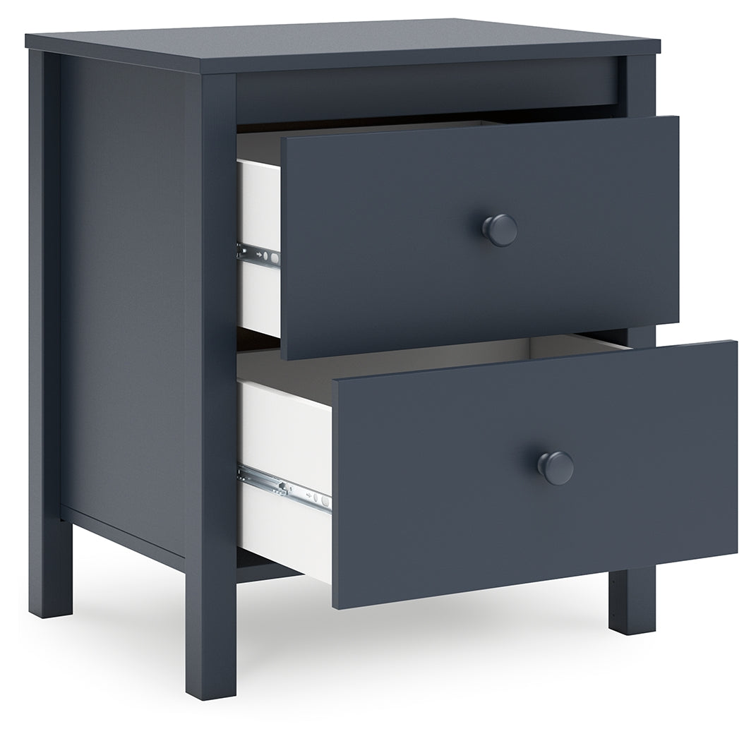 Simmenfort Nightstand drawers open view