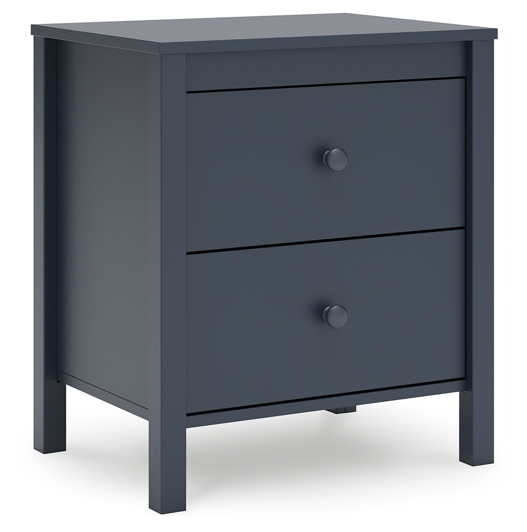 Simmenfort Nightstand angled view showing drawers