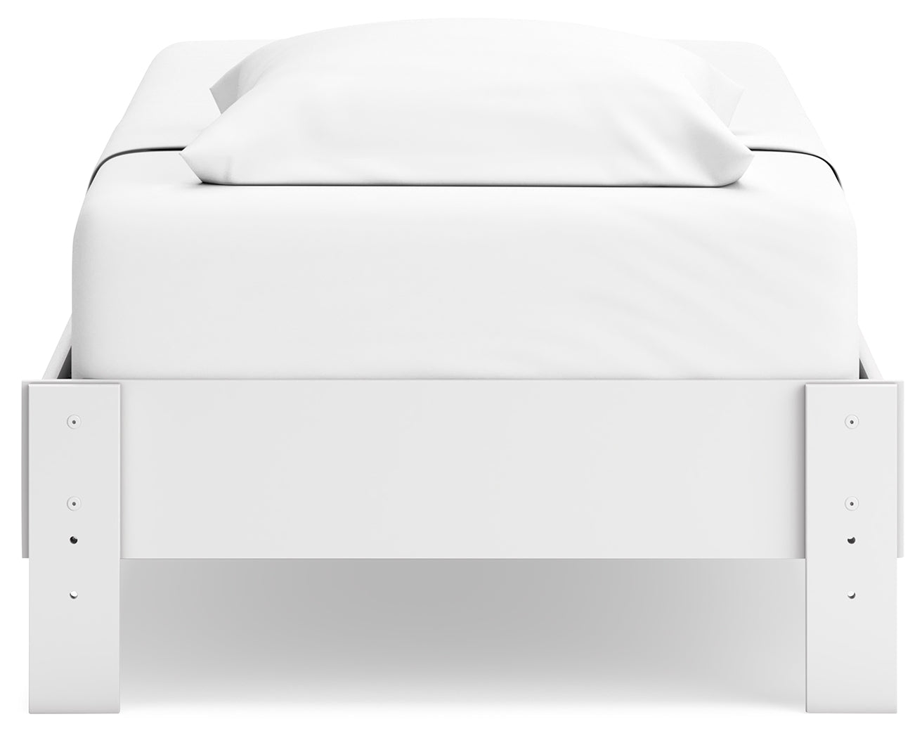 Back view of Hallityn Twin Platform Bed