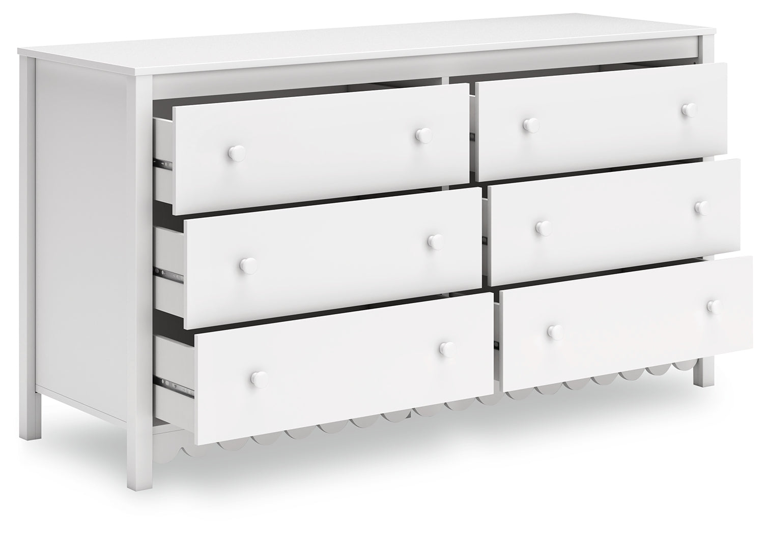 Hallityn White Dresser back view