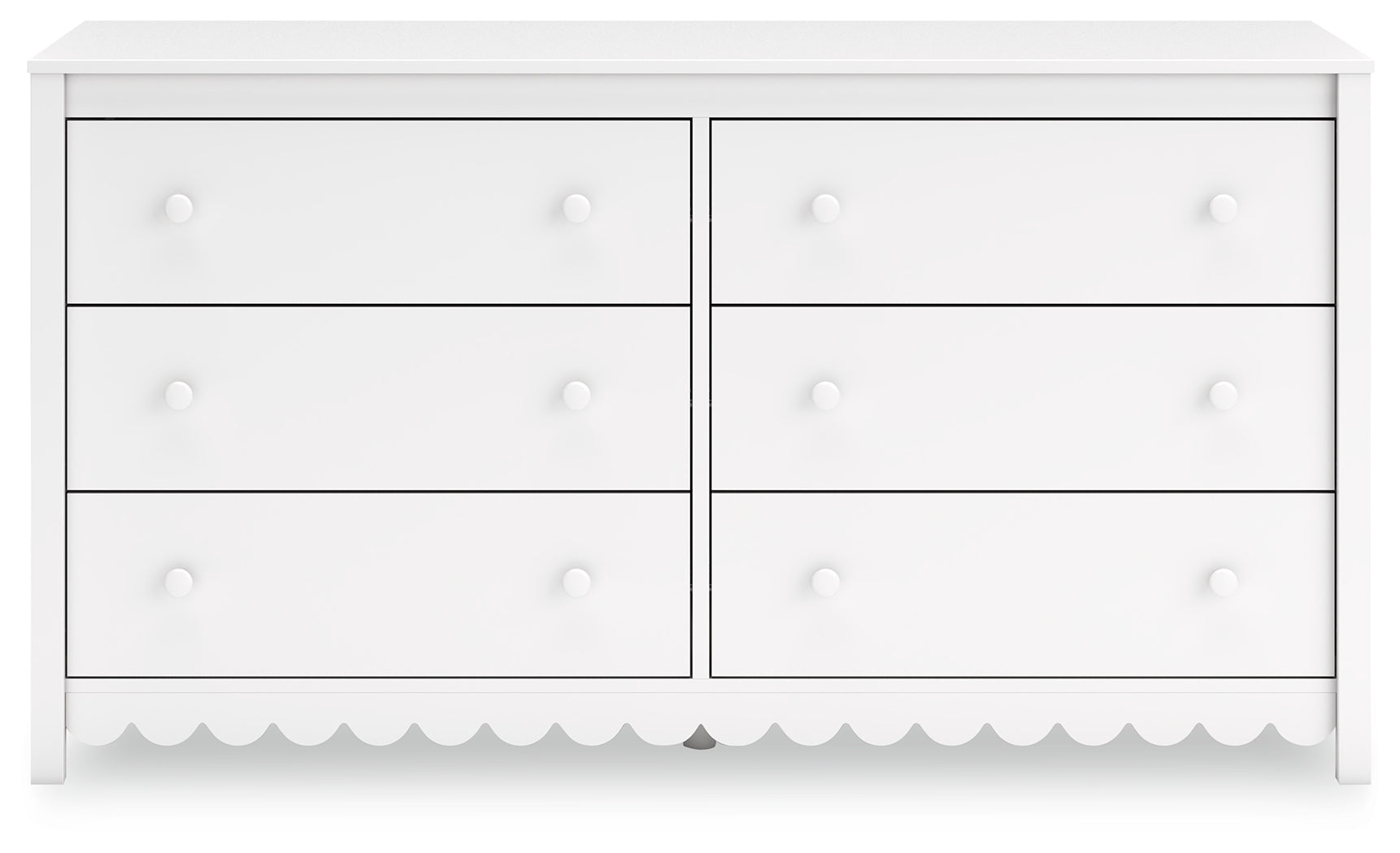 Hallityn White Dresser drawer construction detail
