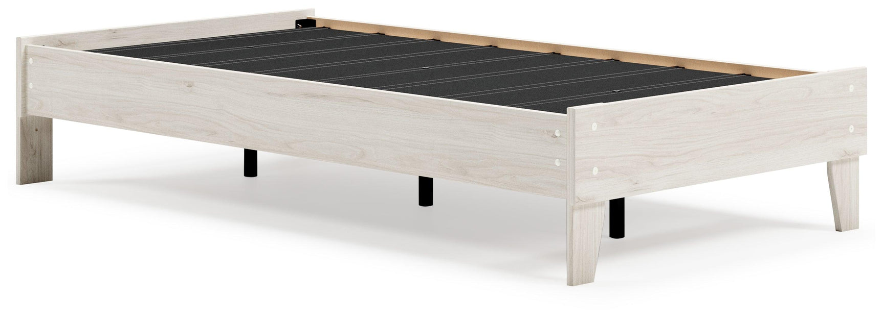 Socalle Light Natural Twin Platform Bed head-on view