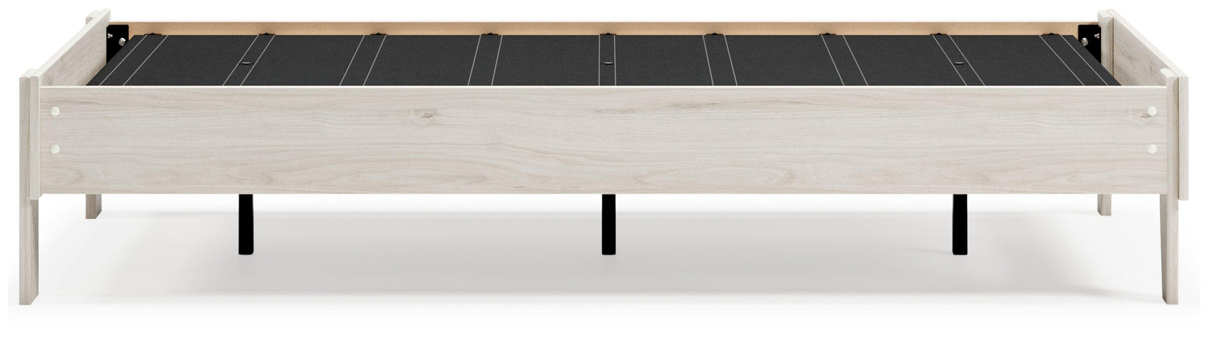 Socalle Light Natural Twin Platform Bed back view