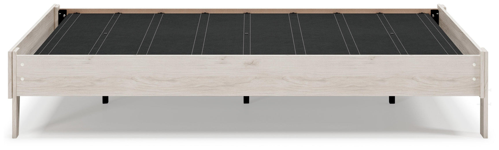 Socalle Light Natural Queen Platform Bed alternate side angle