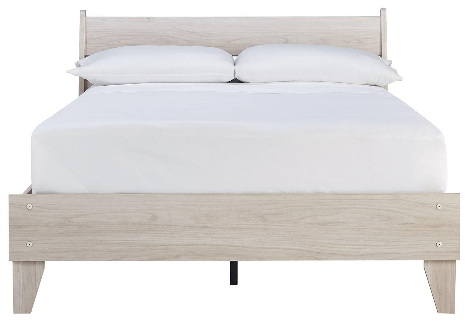 Socalle Natural Full Panel Full-Size Platform Bed side view