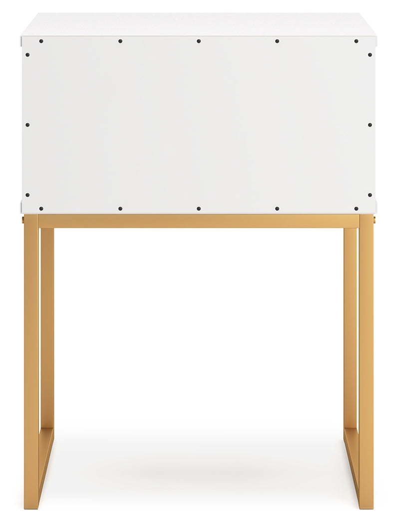 Socalle Nightstand back view showing construction