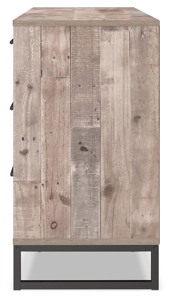 Neilsville Whitewash Casual Dresser side alternate angle