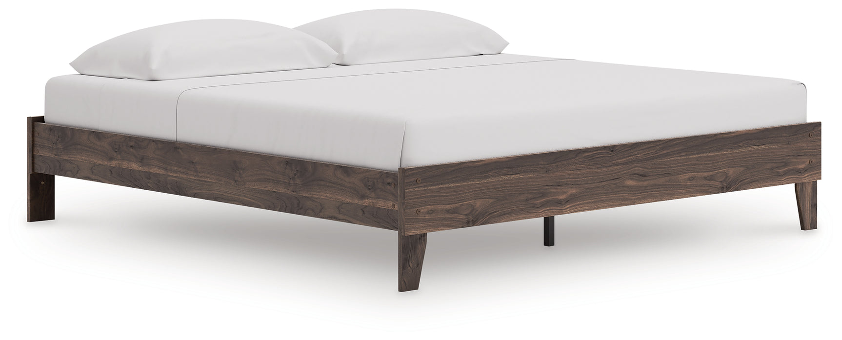 Calverson King Platform Bed angled side view