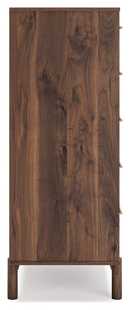 Back view of Calverson 5-Drawer Chest