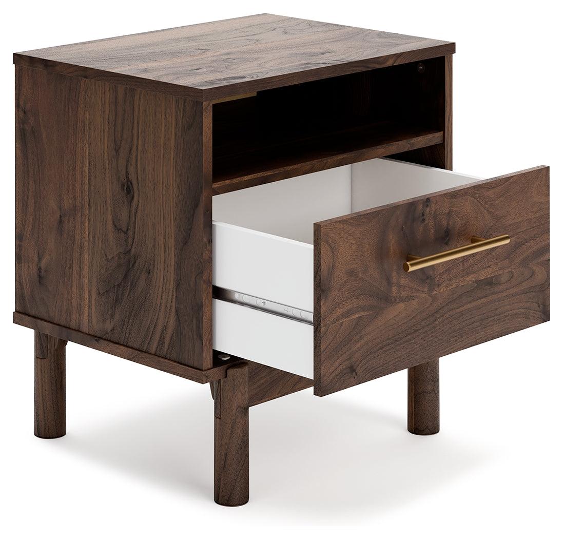 Calverson Mocha Nightstand top view